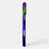 Sommerregenbogen, Abstrakte 3D Regenbogenkunst iPhone Hülle (Rechte Seite)