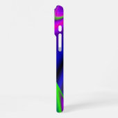 Sommerregenbogen, Abstrakte 3D Regenbogenkunst iPhone Hülle (Linke Seite)