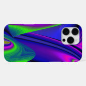 Sommerregenbogen, Abstrakte 3D Regenbogenkunst iPhone Hülle (Rückseite (Horizontal))