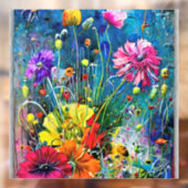 Sommerregenkissen Fensteraufkleber (Blatt 2)