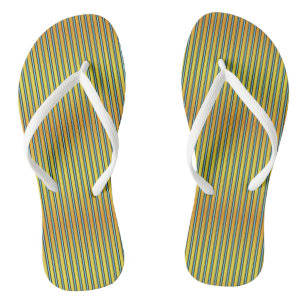 Sommerreifen Gelbes Orangenwasser Flip Flops Badesandalen