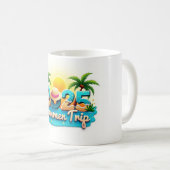 Sommerreise 2025 ☀️ Strandmuster-Tasse Kaffeetasse (VorderseiteRechts)