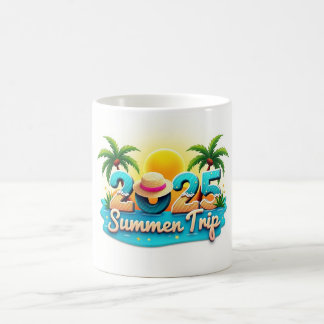 Sommerreise 2025 ☀️ Strandmuster-Tasse Kaffeetasse