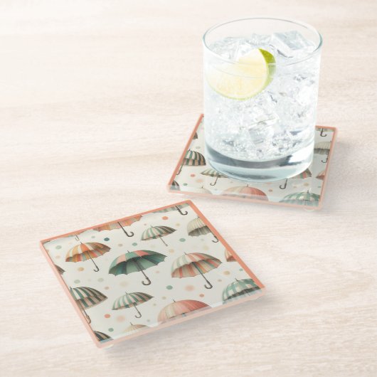 Sommerrennen Glasuntersetzer (Schrägansicht)