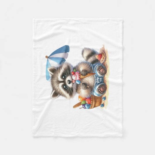 Sommerrennen Leckereien Fleecedecke (Vorderseite)