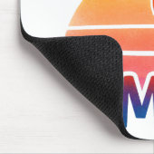Sommerretro-Sonnenuntergang Mousepad (Ecke)