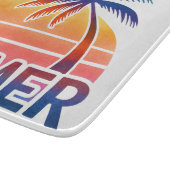 Sommerretro-Sonnenuntergang Schneidebrett (Ecke)