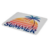 Sommerretro-Sonnenuntergang Schneidebrett (Ecke)