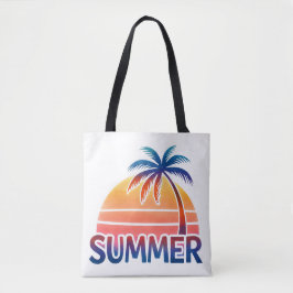 Sommerretro-Sonnenuntergang Tasche