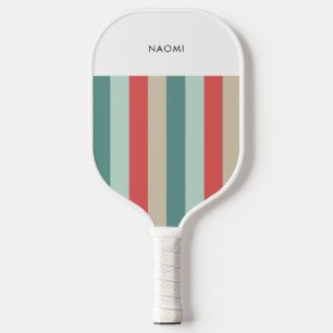 Sommerretro Vintage Sichtstreifen nach Maß Pickleball Schläger