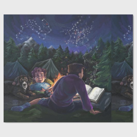 Sommerritter Geschenkpapier (Flach)