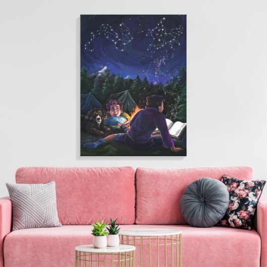 Sommerritter Leinwanddruck (Insitu (Wohnzimmer))