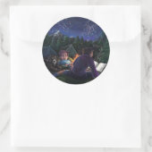 Sommerritter Runder Aufkleber (Tasche)