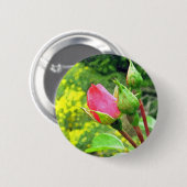 Sommerrosa Blume Button (Vorne & Hinten)