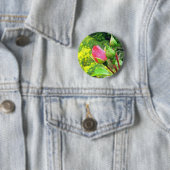 Sommerrosa Blume Button (Beispiel)