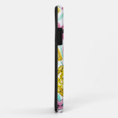 Sommerrosa Gelbe Blumen Wasserfarbenmonogramm Case-Mate iPhone Hülle (Hinten/Rechts)