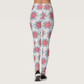Sommerrosa und blaues Gefühl Leggings (Rückseite)
