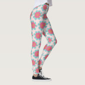 Sommerrosa und blaues Gefühl Leggings (Rechts)