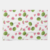 Sommerrosa und grüne Wassermelone Geschirrtuch (Horizontal)