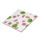 Sommerrosa und grüne Wassermelone Nahtlose Muster Fliese (Seite)