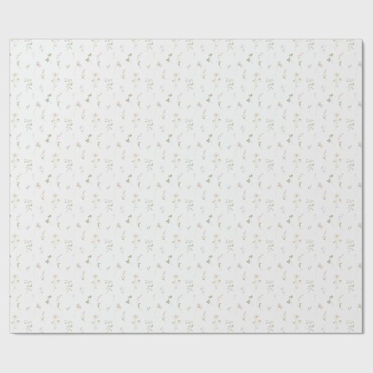 Sommerrosa-Wildblume Geschenkpapier (Flach)