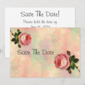 Sommerrose Termin vormerken Save The Date (Vorne/Hinten)