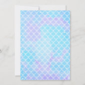 Sommerrothaarmee unter dem Meer Geburtstag Einladung (Rückseite)