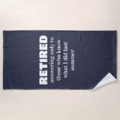 Sommerruhestand Strandtuch (Vorderseite)