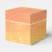 Sommerrustikale Lässig-Gelbpfirsichhochzeit Geschenkschachtel (Rückseite)