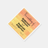 Sommerrustikale Lässig-Gelbpfirsichhochzeit Serviette (Ecke)