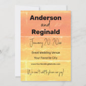 Sommerrustikale Lässige Hochzeit retten das Datum Einladung (Rückseite)