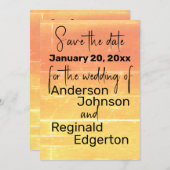 Sommerrustikale Lässige Hochzeit retten das Datum Einladung (Vorne/Hinten)