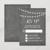 Sommersaisende Hochzeit mit Halbpension RSVP Karte (Vorne/Hinten)