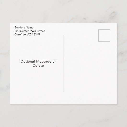 Sommersaison Ankündigungspostkarte (Rückseite)