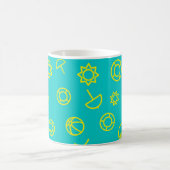 Sommersaison Collage Kaffeetasse (Mittel)