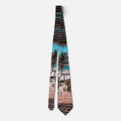 SOMMERSAISON SUNSET STRANDANSICHT ERFORDERLICH KRAWATTE (Rückseite)