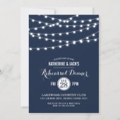 Sommersaitenlicht Probe Abendessen Einladung (Vorderseite)