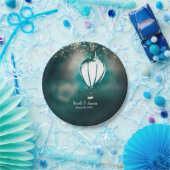 Sommersaitenlicht verzauberte Hochzeitsempfehlung Pappteller (Party)