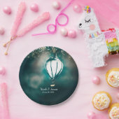 Sommersaitenlicht verzauberte Hochzeitsempfehlung Pappteller (Party)