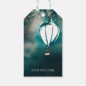 Sommersaitenlicht verzauberte schicke Hochzeit Geschenkanhänger (Vorderseite)