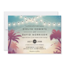 Sommersaitenlichter Palmenbaum Hochzeit im Freien