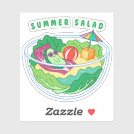 Sommersalat Aufkleber
