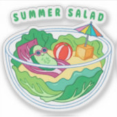 Sommersalat Aufkleber (Vorderseite)