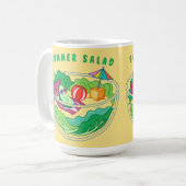 Sommersalat Kaffeetasse (Vorderseite Links)