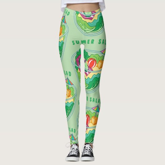 Sommersalat Leggings (Vorderseite)