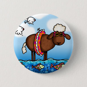 Sommerschafknopf Button