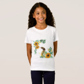 Sommerschlange in Sonnenblumen: Eine botanische Wa T-Shirt (Vorne ganz)