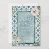 Sommerschluss-Poolparty-Einladung Einladung (Vorderseite)