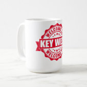 Sommerschlüssel West - Florida Kaffeetasse (Vorderseite Links)