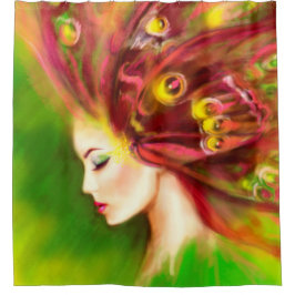 Sommerschmetterling Duschvorhang